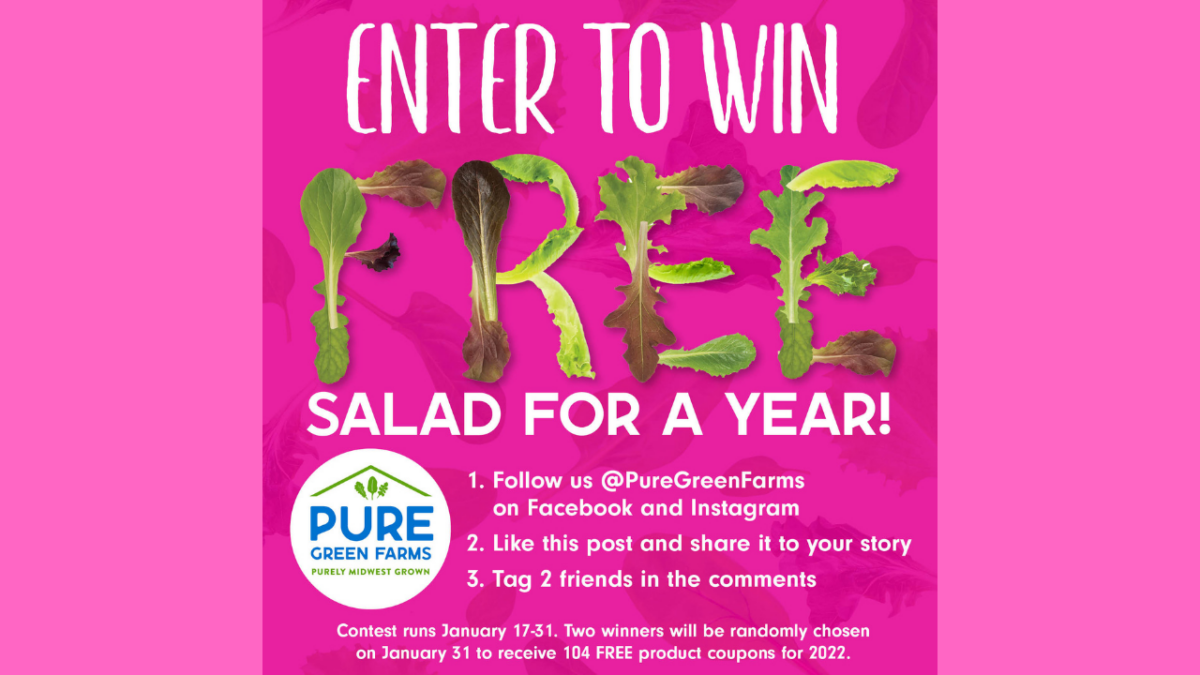 Pure Green Farms Contest Will Award Winner a Year Supply of Lettuce
