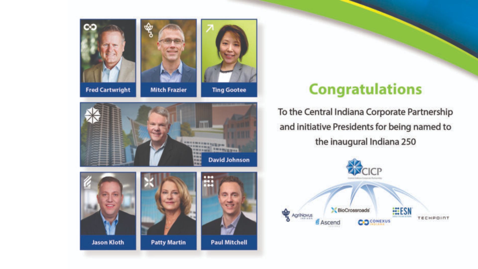 Central Indiana Corporate Partnership and initiative leaders named to