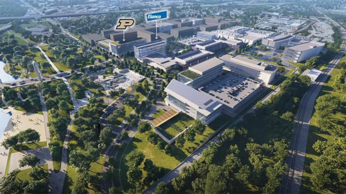Gov. Holcomb announces new Purdue-Elanco Research Facility in newly