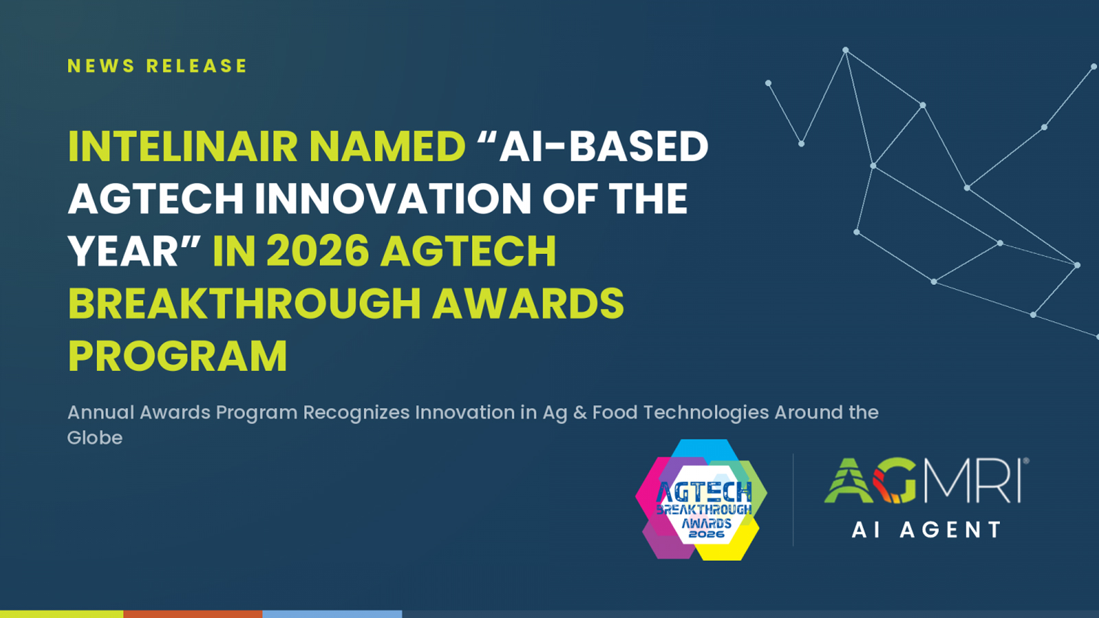 Intelinair Named “AI-based AgTech Innovation of the Year” in 2026 AgTech Breakthrough Awards Program